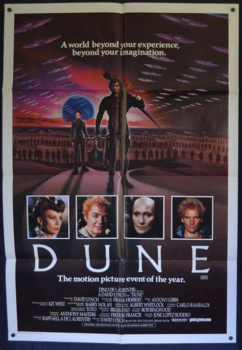All About Movies Dune Poster Original One Sheet 1984 Rare Cast Art