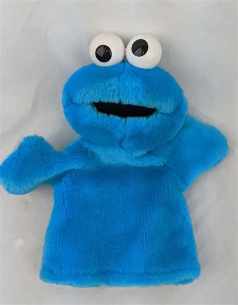 Vintage 1996 Tyco Cookie Monster Plush Hand Puppet Jim Henson Sesame