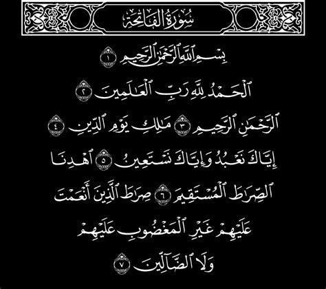 Surah Al Fatihah Image