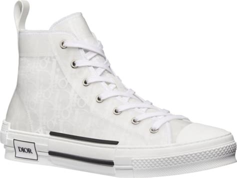 Dior White Oblique ‘b23 High Top Sneakers Incorporated Style