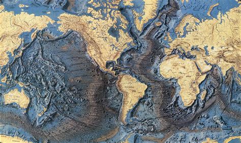 The 1977 World Ocean Floor Map Geology Earth Map Geography Map