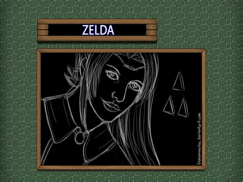 Alttp Chalk Zelda By Blueamnesiac On Deviantart