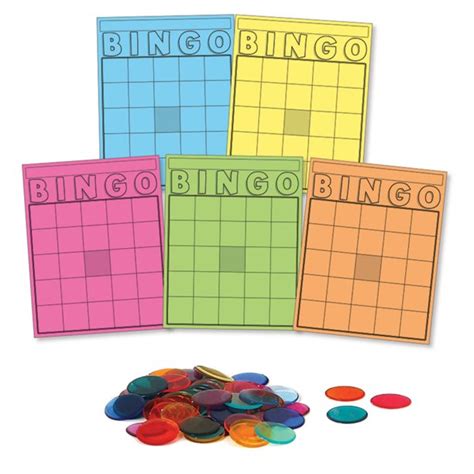 Hygloss™ Classroom Bingo Set 1000 Chips 50 Cards