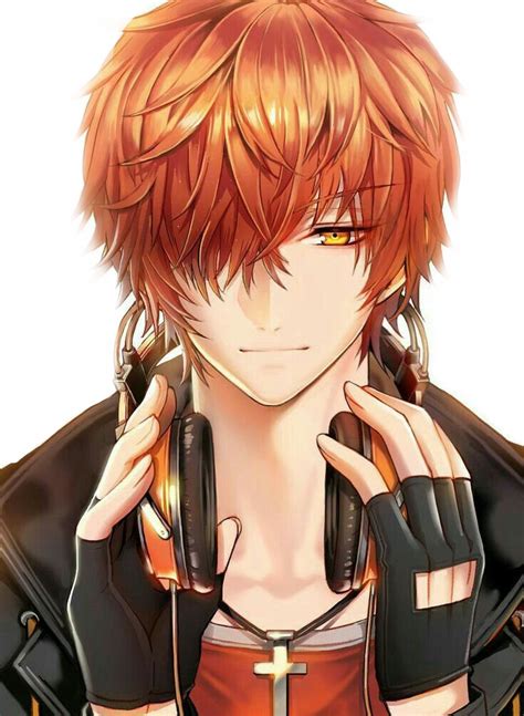 1920 x 1080 jpeg 254 кб. animeboy orangehair anime manga boy headphones boywithh...