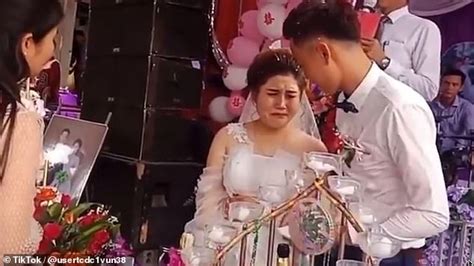 Eye Do Groom Fails To Notice Hitting Bride In Face With Champagne Cork And Then Thinks Its