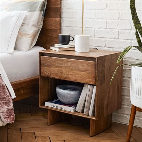 Anton Solid Wood Nightstand (22") | Wood nightstand, Bedroom night