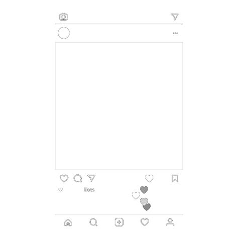 Grid Instagram Png Free Vector Instagram Post With Transparent Images