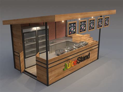 Juice Stand For Outdoor And Indoor Shopping Malls 3d Model Juice