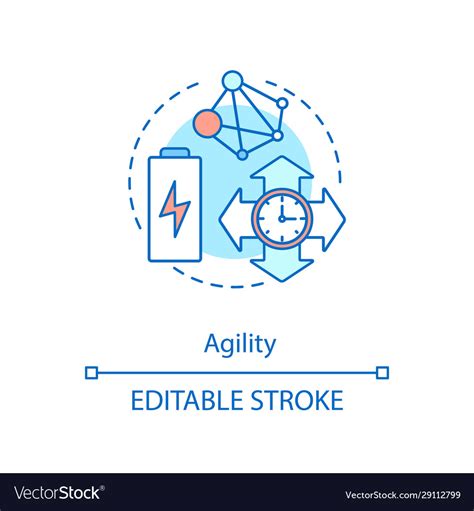 Agility Concept Icon Royalty Free Vector Image