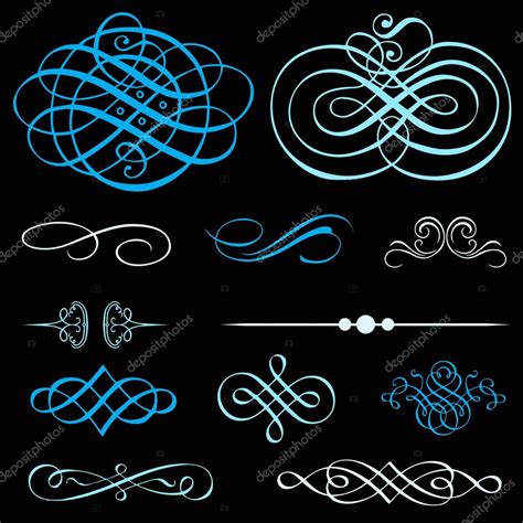 Vector Ornament Set Stock Vector By ©createfirst 12894624