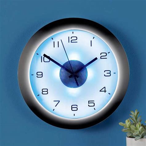 Silent Wall Clock With Light Easylife