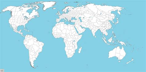 High Resolution Blank Map Of The World United States Map