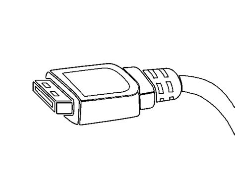 Desenho De Cabo USB Para Colorir Colorir Com