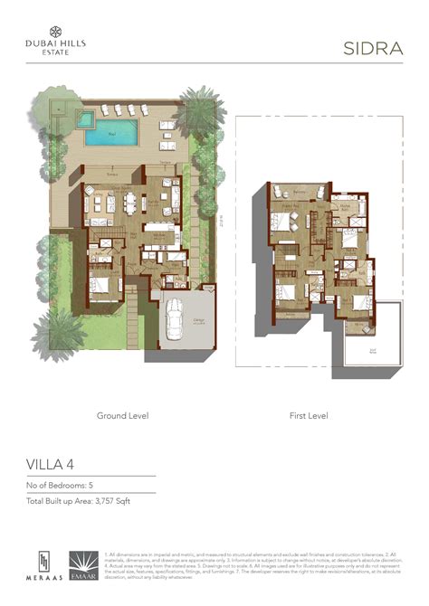 Dubai Hills Villas Floor Plans Floorplansclick