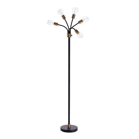 A floor lamp does more than just add light to a room. Exposed Bulb Multi-Head Floor Lamp Brass Includes Energy ...