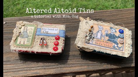 Tutorial Altered Altoid Tins For Microjournals Youtube