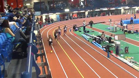 Touching in a time of 1:56.79. (UALBANY Track and Field) Mens 200m heat 1 - YouTube