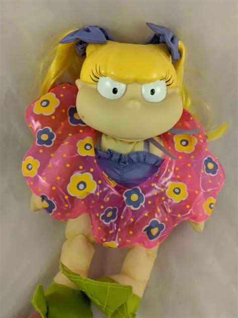 Rugrats Angelica Doll 12 Plush Stuffed Toy Mattel Viacom Swimsuit Vintage 1999 6 99 Picclick