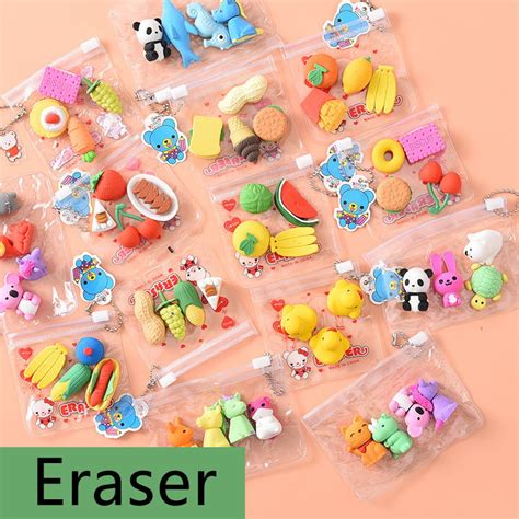 Cute Eraser Creative Cartoon Shape Colorful Sketch Eraser Ultra Clean