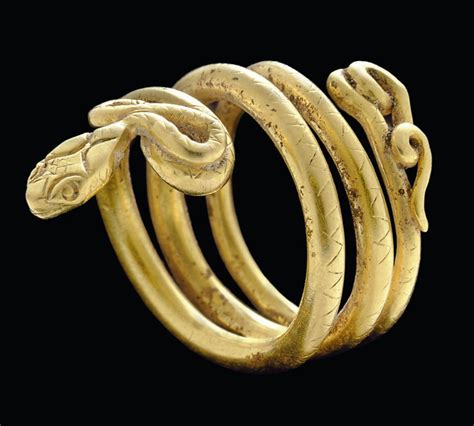A Roman Gold Snake Ring Circa 1st Century Bc 1st Century Ad
