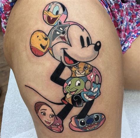 Pin By Kat Staxx On Inkd Up Mickey Tattoo Mickey Mouse Tattoos