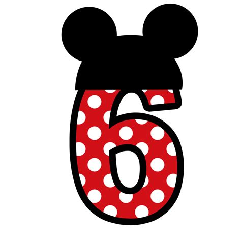 Numbers Clipart Minnie Mouse Numbers Minnie Mouse Transparent Free For