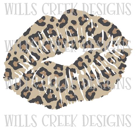 Cheetah Lips Digital Dowload Wills Creek Designs