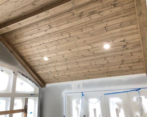 A Knotty Pine Cathedral Ceiling Knotty Pine Ceiling Hearth Room