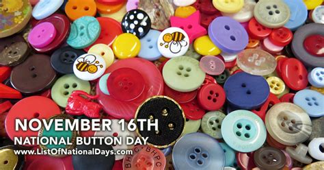 National Button Day List Of National Days