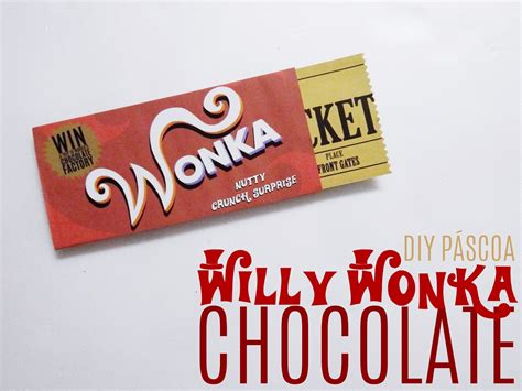 Embalagem Chocolate Wonka Para Imprimir
