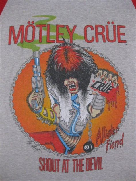 Original Motley Crue Vintage 1983 Tour Tshirt By Rainbowgasoline Concert Shirts Concert Posters