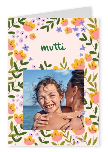 Mutti Muttertag 👩 ️ Echte Postkarten Online Versenden