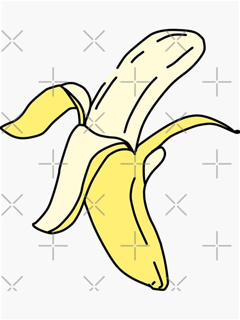 Cute Kawaii Banana Sticker For Sale By Kawaiishopuwu Redbubble