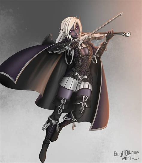 Drow Bard Drow Female Dark Elf Bard