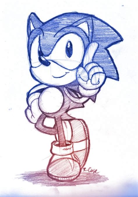 Como Desenhar O Sonic Classic Sonic Sonic Animation Art Sketches