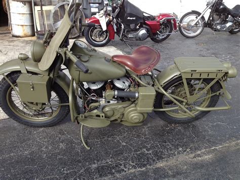 1942 Harley Davidson Wla Military Motorcycle 185030