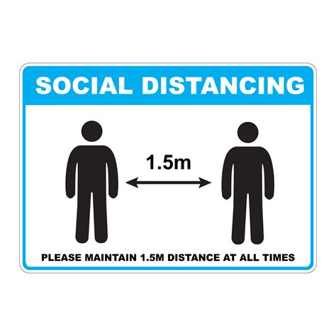 Buy Online Social Distancing Sign (SD1) from leading Library Furniture ...