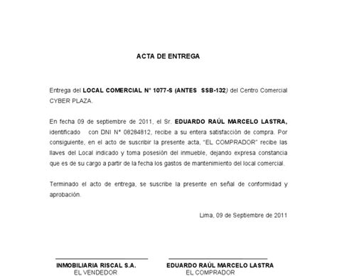 Modelo De Carta Para Entrega De Inmueble Arrendado En Colombia Word