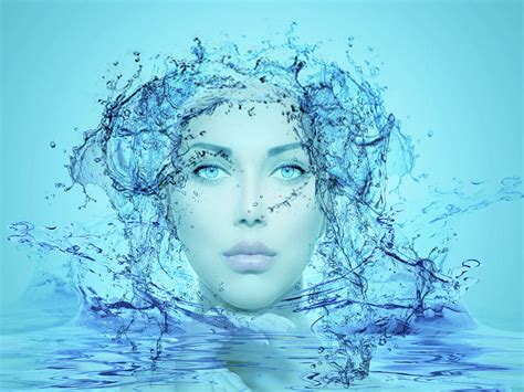 Water Lady Digital Art By Sandra Groenewald Fine Art America