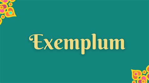 Discuss Exemplum: Definition and Examples - Literary Ocean