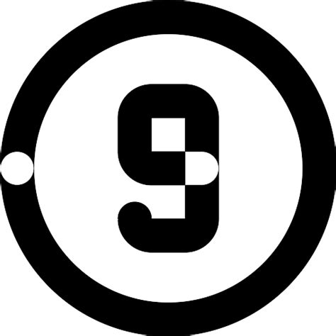 Circle Number 9 Download Free Icon