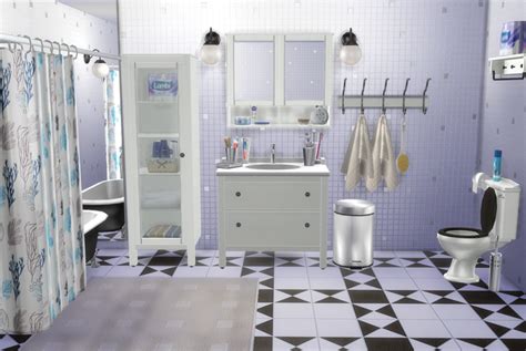 Sims 4 Ccs The Best Ikea Bathroom Set And Clutter By Natatanec