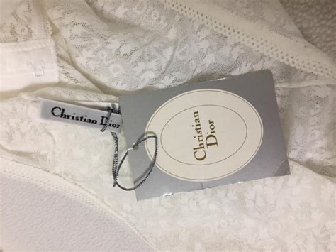 nwt 1990 s christian dior sheer white mesh lace monogram bodysuit top at 1stdibs christian