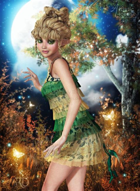The Li On Deviantart 3d Girl Forest Fairy Art