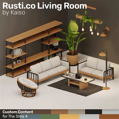 The Sims 4 Living Room Custom Content