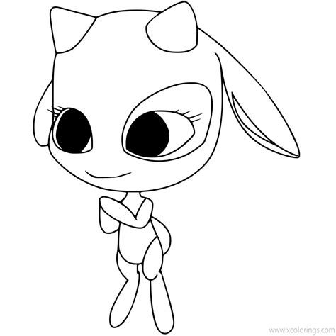 Miraculous Ladybug Coloring Pages Kwami Coloring Page Images And Porn