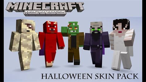 Minecraft Xbox 360 Halloween Skin Pack Youtube