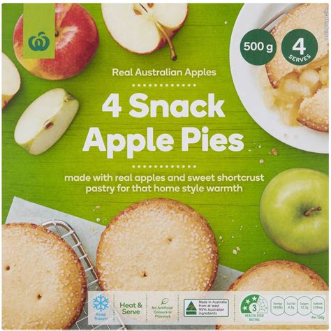 Woolworths Apple Pie Snack 4 Pack Woolworths