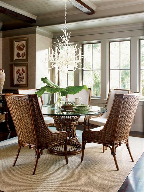 Tired of reading all the diy tutorials? Tommy Bahama Home Bali Hai 48" Round Dining Room Set ...