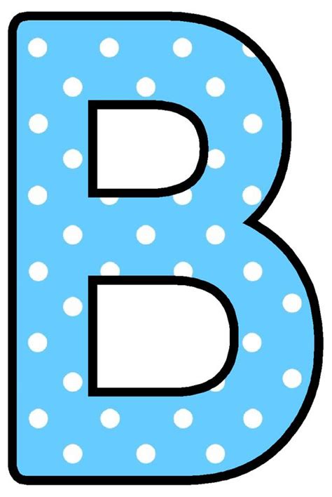 Buchstabe Letter B Blue Dot Letters Dots